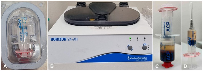 Double-syringe PRP system and centrifuge